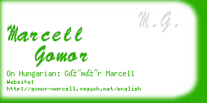 marcell gomor business card